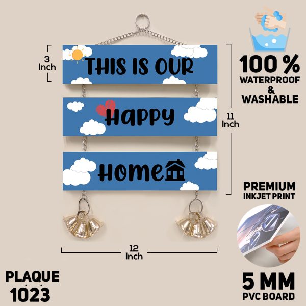 DDecorator This Is Our Happy Home Wall Plaque Home Decoration & Wall Decoration - PLAQUE1023 - DDecorator