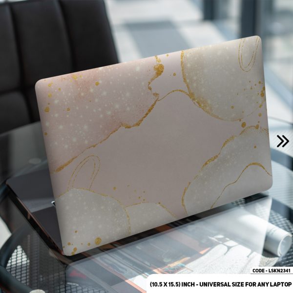 DDecorator Liquid Marble Texture Matte Finished Removable Waterproof Laptop Sticker & Laptop Skin (Including FREE Accessories) - LSKN2341 - DDecorator