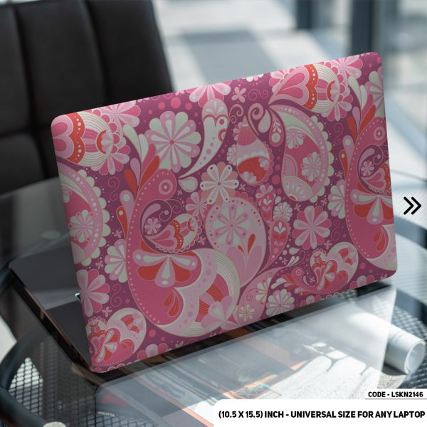 DDecorator Seamless Geomatric Pattern Matte Finished Removable Waterproof Laptop Sticker & Laptop Skin (Including FREE Accessories) - LSKN2146 - DDecorator