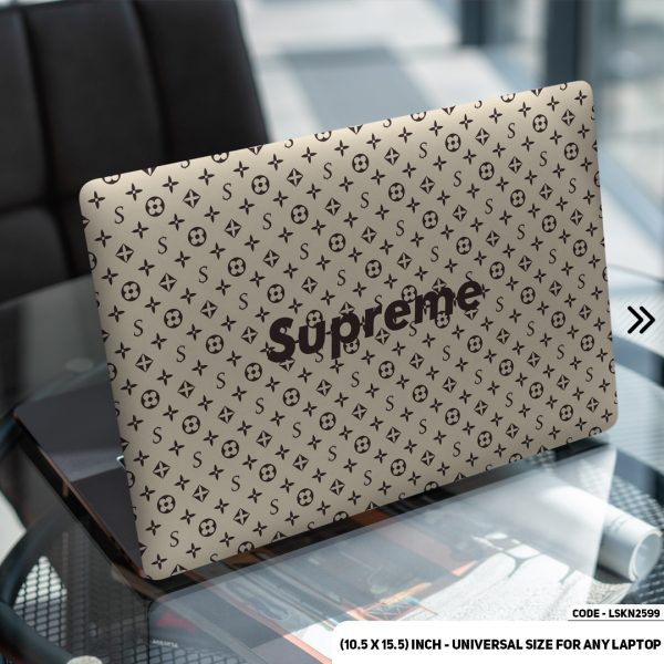DDecorator Luxury Brand Iconic Pattern Matte Finished Removable Waterproof Laptop Sticker & Laptop Skin (Including FREE Accessories) - LSKN2599 - DDecorator