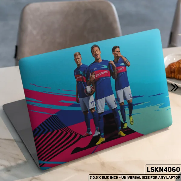 DDecorator Neymar FIFA World Cup Matte Finished Removable Waterproof Laptop Sticker & Laptop Skin (Including FREE Accessories) - LSKN4060 - DDecorator