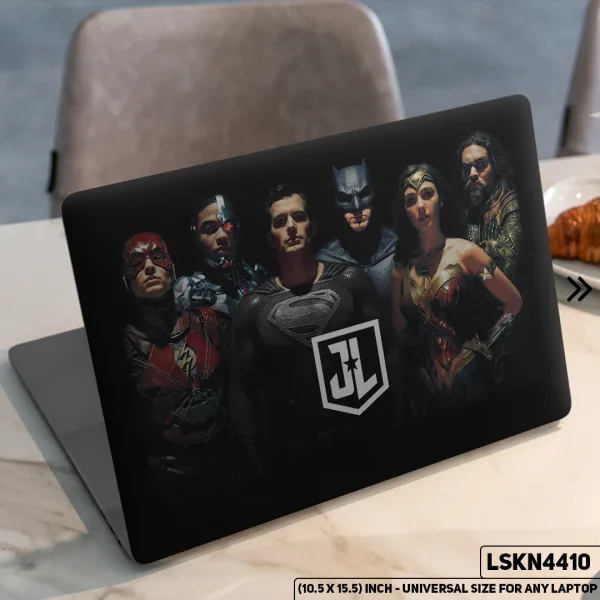 DDecorator Superman Batman Justice League Matte Finished Removable Waterproof Laptop Sticker & Laptop Skin (Including FREE Accessories) - LSKN4410 - DDecorator