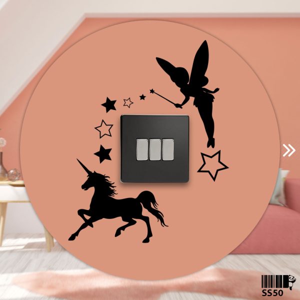 DDecorator Fairy Girl With Star Wall Stickers & Decals Home Decor Wall Decor Removable Vinyl Wall Sticker - SS50 - DDecorator