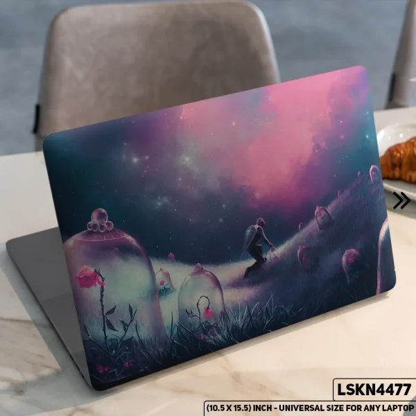 DDecorator Fantacy Art Digital Illustration Matte Finished Removable Waterproof Laptop Sticker & Laptop Skin (Including FREE Accessories) - LSKN4477 - DDecorator