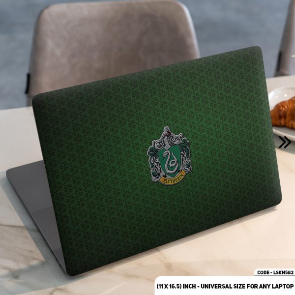 DDecorator Snake Logo Of Harry Potter Matte Finished Removable Waterproof Laptop Sticker & Laptop Skin (Including FREE Accessories) - LSKN582 - DDecorator