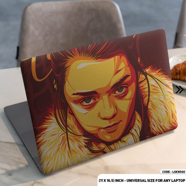 DDecorator Arya Stark Game Of Thornes Matte Finished Removable Waterproof Laptop Sticker & Laptop Skin (Including FREE Accessories) - LSKN560 - DDecorator