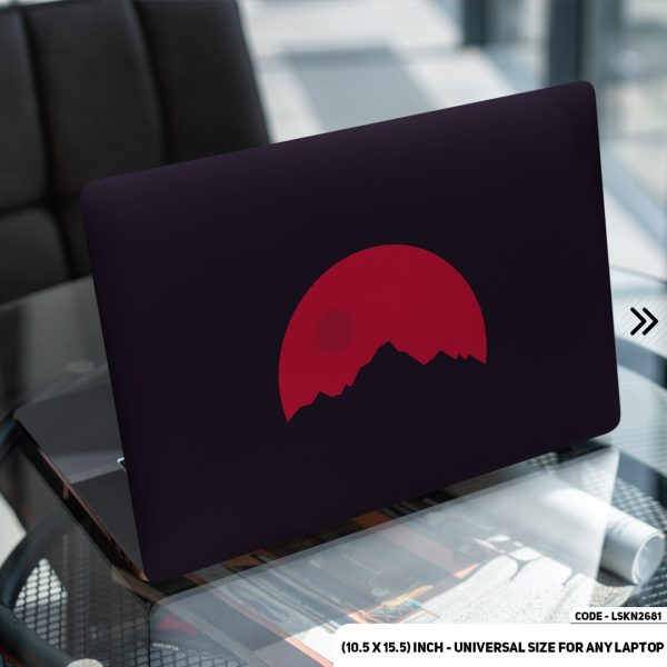 DDecorator Horizon with Sun Illustration Matte Finished Removable Waterproof Laptop Sticker & Laptop Skin (Including FREE Accessories) - LSKN2680 - DDecorator