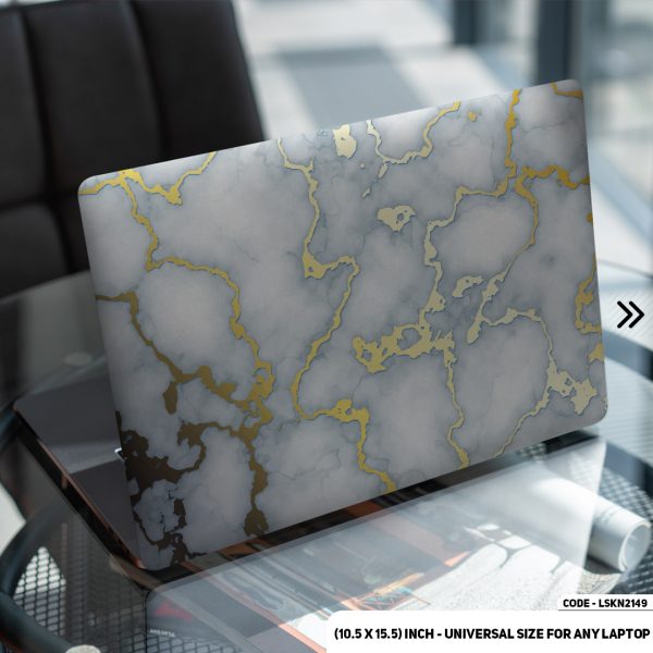 DDecorator Liquid Marble Texture Matte Finished Removable Waterproof Laptop Sticker & Laptop Skin (Including FREE Accessories) - LSKN2149 - DDecorator