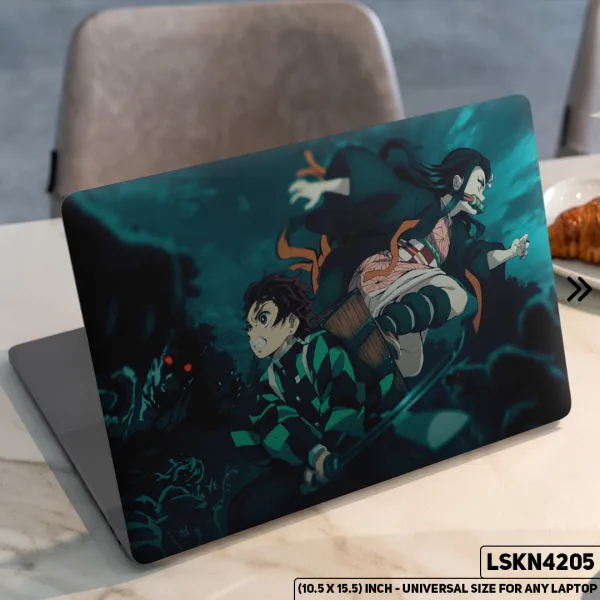 DDecorator Anime Character Digital Art Matte Finished Removable Waterproof Laptop Sticker & Laptop Skin (Including FREE Accessories) - LSKN4205 - DDecorator