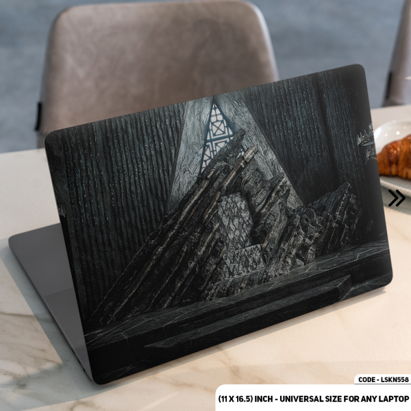 DDecorator Thrones of Game Of Thrones Matte Finished Removable Waterproof Laptop Sticker & Laptop Skin (Including FREE Accessories) - LSKN558 - DDecorator
