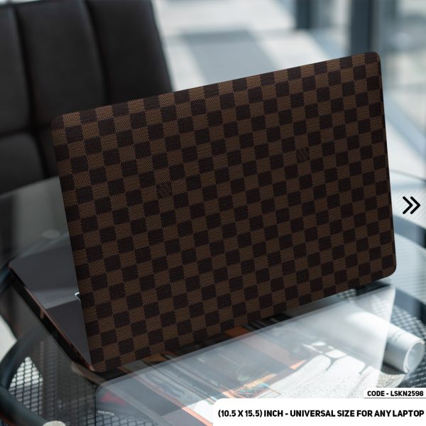 DDecorator Luxury Brand Iconic Pattern Matte Finished Removable Waterproof Laptop Sticker & Laptop Skin (Including FREE Accessories) - LSKN2598 - DDecorator