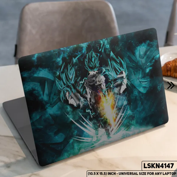 DDecorator Dragon Ball Z Z Warriors Goku Matte Finished Removable Waterproof Laptop Sticker & Laptop Skin (Including FREE Accessories) - LSKN4147 - DDecorator