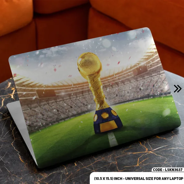 DDecorator FIFA World Cup Matte Finished Removable Waterproof Laptop Sticker & Laptop Skin (Including FREE Accessories) - LSKN3637 - DDecorator