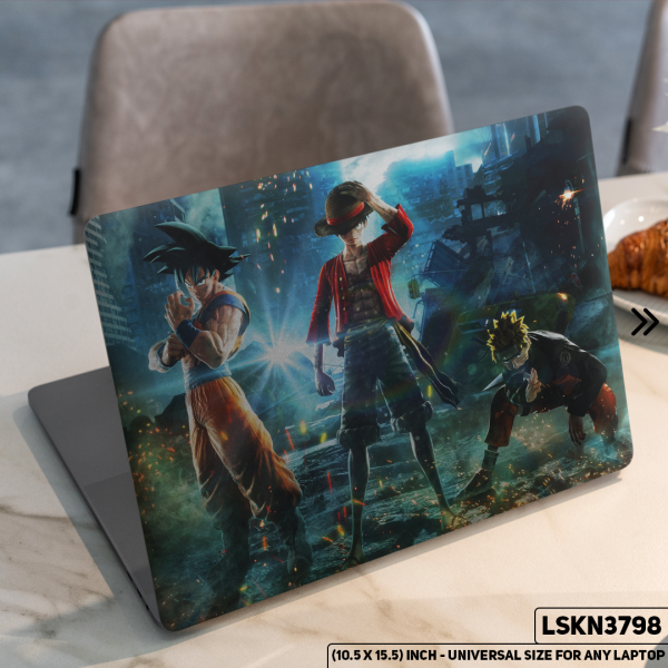 DDecorator NARUTO Anime Character Illustration Matte Finished Removable Waterproof Laptop Sticker & Laptop Skin (Including FREE Accessories) - LSKN3798 - DDecorator