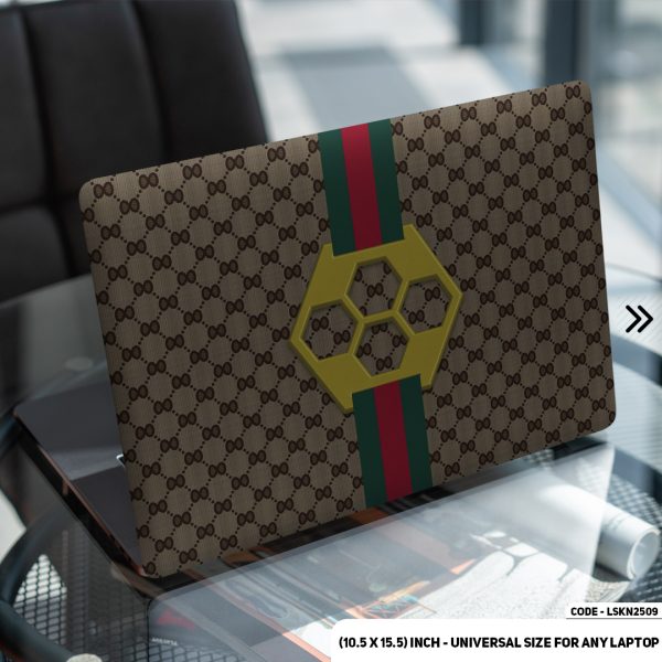 DDecorator Luxury Brand Iconic Pattern Matte Finished Removable Waterproof Laptop Sticker & Laptop Skin (Including FREE Accessories) - LSKN2509 - DDecorator