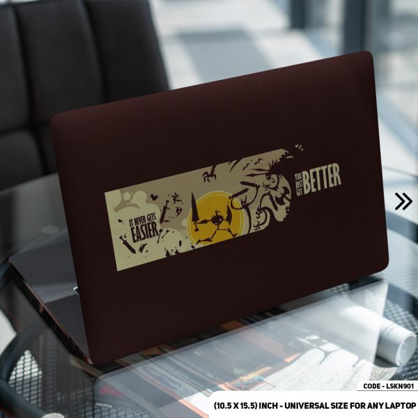 DDecorator Motivational Quote Matte Finished Removable Waterproof Laptop Sticker & Laptop Skin (Including FREE Accessories) - LSKN901 - DDecorator