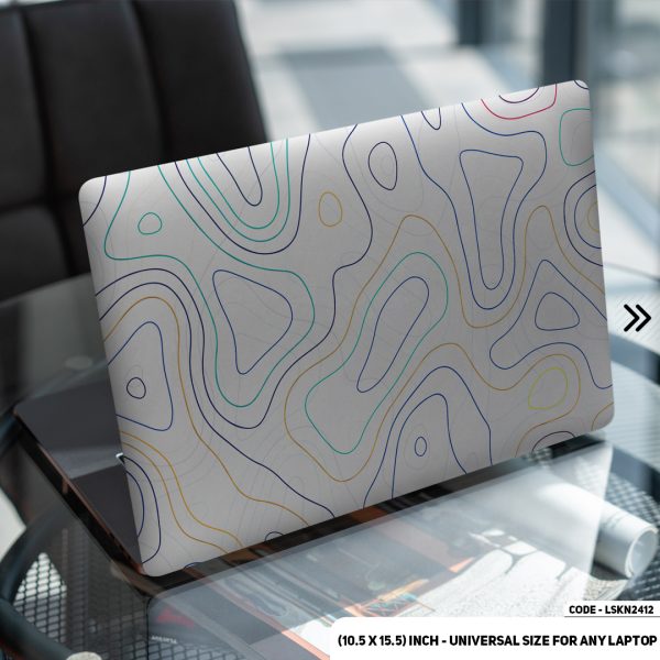 DDecorator Seamless Geomatric Pattern Matte Finished Removable Waterproof Laptop Sticker & Laptop Skin (Including FREE Accessories) - LSKN2412 - DDecorator
