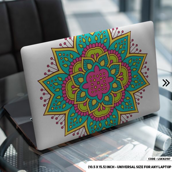 DDecorator Seamless Geomatric Pattern Matte Finished Removable Waterproof Laptop Sticker & Laptop Skin (Including FREE Accessories) - LSKN2197 - DDecorator