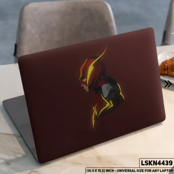 DDecorator Flash Justice League Matte Finished Removable Waterproof Laptop Sticker & Laptop Skin (Including FREE Accessories) - LSKN4439 - DDecorator