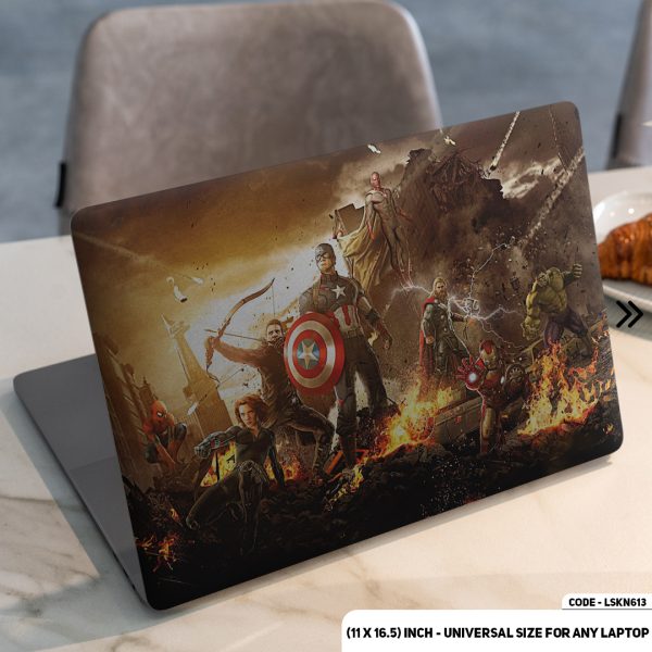 DDecorator Avengers Fighting Against Thanos Matte Finished Removable Waterproof Laptop Sticker & Laptop Skin (Including FREE Accessories) - LSKN613 - DDecorator