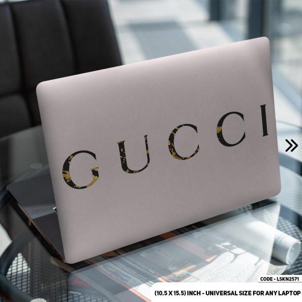 DDecorator Luxury Brand Iconic Pattern Matte Finished Removable Waterproof Laptop Sticker & Laptop Skin (Including FREE Accessories) - LSKN2571 - DDecorator