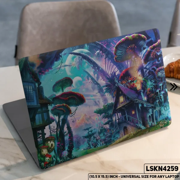DDecorator Fantacy Digital Art Illustration Matte Finished Removable Waterproof Laptop Sticker & Laptop Skin (Including FREE Accessories) - LSKN4259 - DDecorator