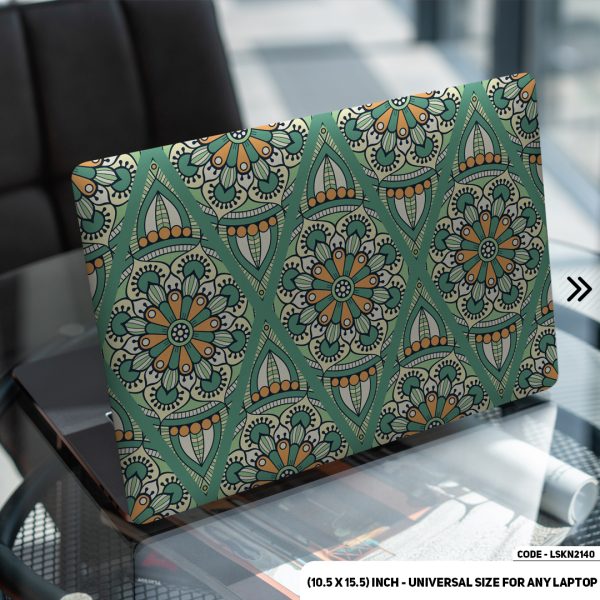 DDecorator Seamless Geomatric Pattern Matte Finished Removable Waterproof Laptop Sticker & Laptop Skin (Including FREE Accessories) - LSKN2140 - DDecorator