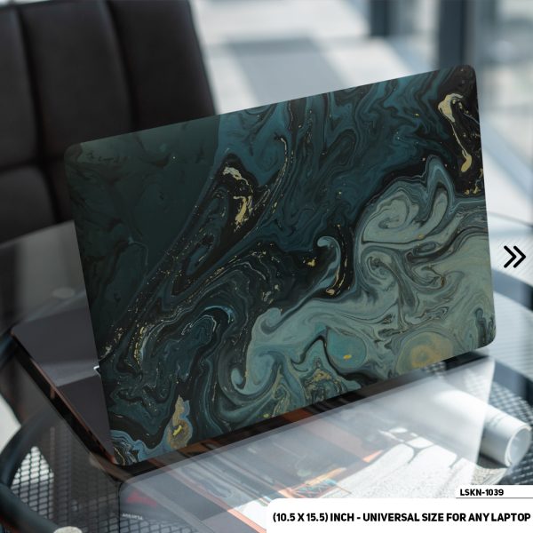 DDecorator Marble Texture Matte Finished Removable Waterproof Laptop Sticker & Laptop Skin (Including FREE Accessories) - LSKN1039 - DDecorator