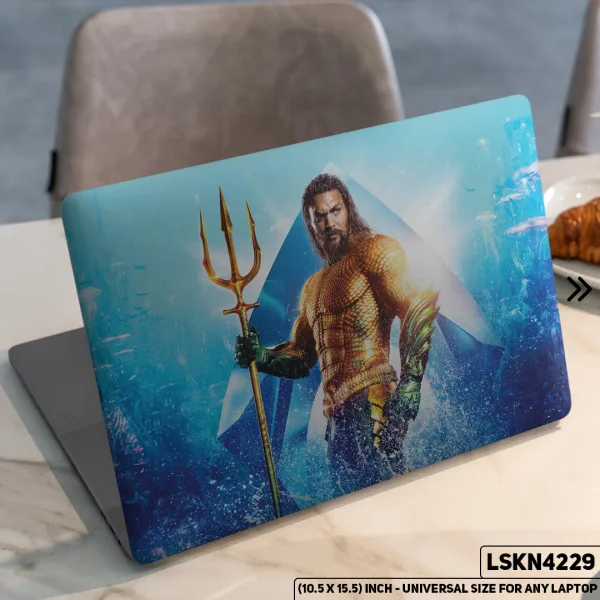 DDecorator Aquaman Jason Momoa DC Universe Matte Finished Removable Waterproof Laptop Sticker & Laptop Skin (Including FREE Accessories) - LSKN4229 - DDecorator