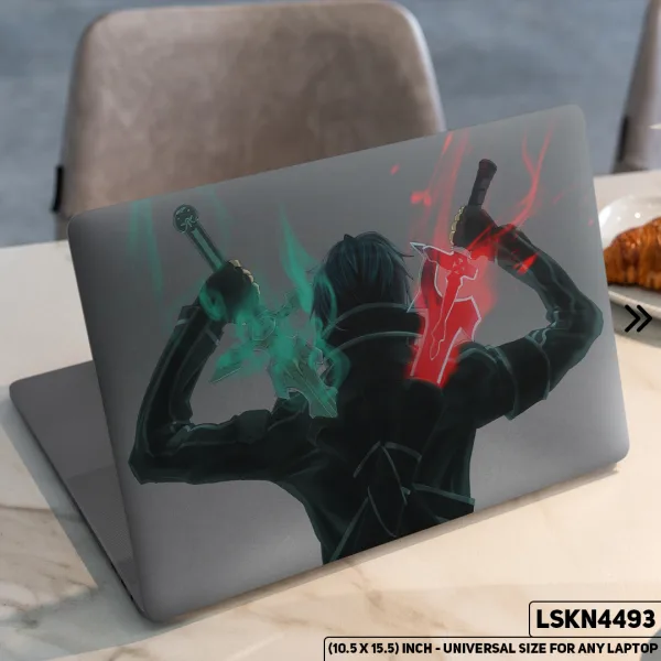 DDecorator Warrior Fantacy Art Digital Illustration Matte Finished Removable Waterproof Laptop Sticker & Laptop Skin (Including FREE Accessories) - LSKN4493 - DDecorator