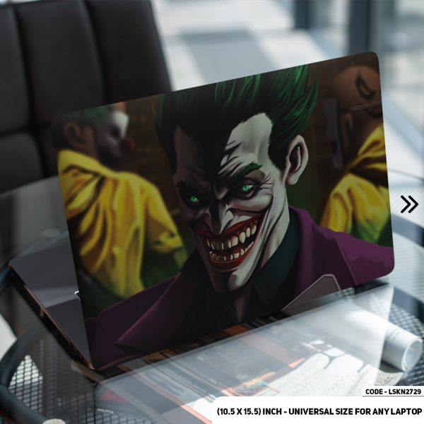 DDecorator Joker Evil Laugh Matte Finished Removable Waterproof Laptop Sticker & Laptop Skin (Including FREE Accessories) - LSKN2729 - DDecorator