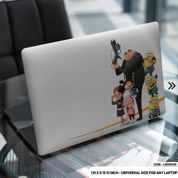 DDecorator Minions Matte Finished Removable Waterproof Laptop Sticker & Laptop Skin (Including FREE Accessories) - LSKN1028 - DDecorator