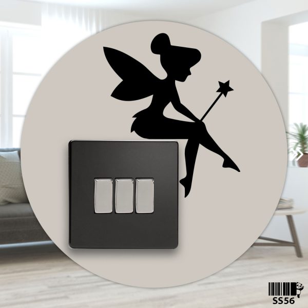 DDecorator Tinkerbell Sitting With Magic Wand Wall Stickers & Decals Home Decor Wall Decor Removable Vinyl Wall Sticker - SS56 - DDecorator