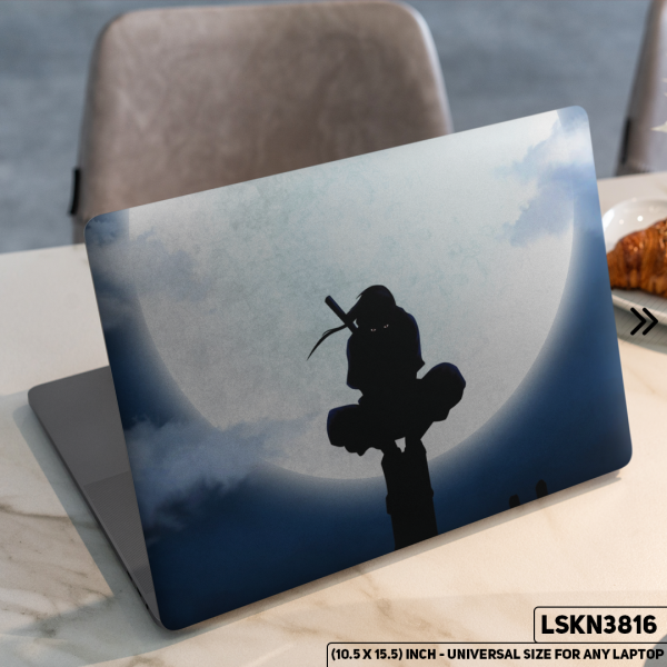 DDecorator NARUTO Anime Character Illustration Matte Finished Removable Waterproof Laptop Sticker & Laptop Skin (Including FREE Accessories) - LSKN3816 - DDecorator