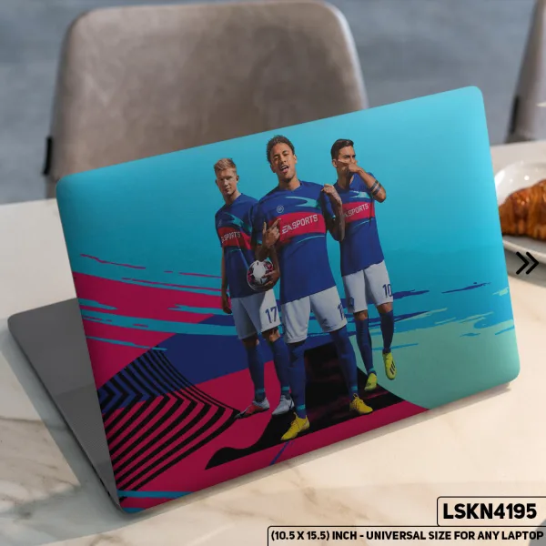 DDecorator Neymar Football Playing Matte Finished Removable Waterproof Laptop Sticker & Laptop Skin (Including FREE Accessories) - LSKN4195 - DDecorator