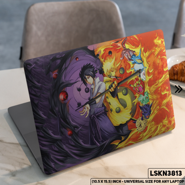 DDecorator NARUTO Anime Character Illustration Matte Finished Removable Waterproof Laptop Sticker & Laptop Skin (Including FREE Accessories) - LSKN3813 - DDecorator