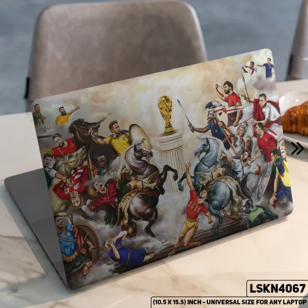 DDecorator FIFA World Cup Matte Finished Removable Waterproof Laptop Sticker & Laptop Skin (Including FREE Accessories) - LSKN4067 - DDecorator