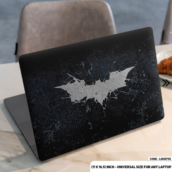 DDecorator Batman Logo Matte Finished Removable Waterproof Laptop Sticker & Laptop Skin (Including FREE Accessories) - LSKN759 - DDecorator