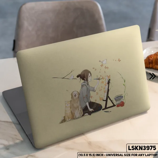 DDecorator Fantacy Art Digital Illustration Matte Finished Removable Waterproof Laptop Sticker & Laptop Skin (Including FREE Accessories) - LSKN3975 - DDecorator