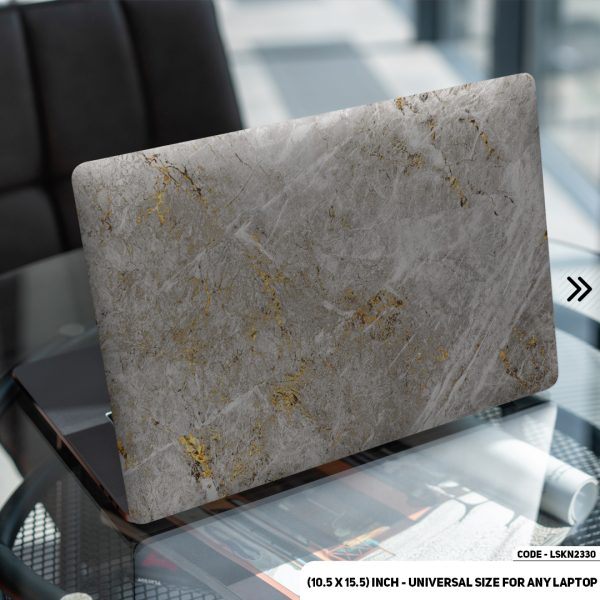 DDecorator Liquid Marble Texture Matte Finished Removable Waterproof Laptop Sticker & Laptop Skin (Including FREE Accessories) - LSKN2330 - DDecorator