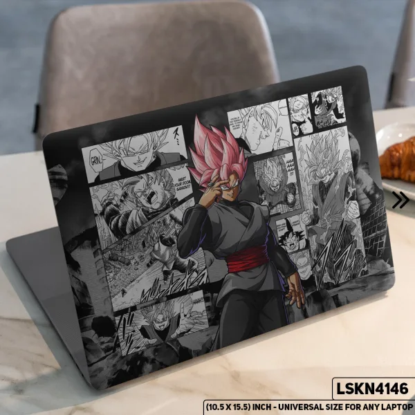 DDecorator Dragon Ball Z Z Warriors Goku Matte Finished Removable Waterproof Laptop Sticker & Laptop Skin (Including FREE Accessories) - LSKN4146 - DDecorator