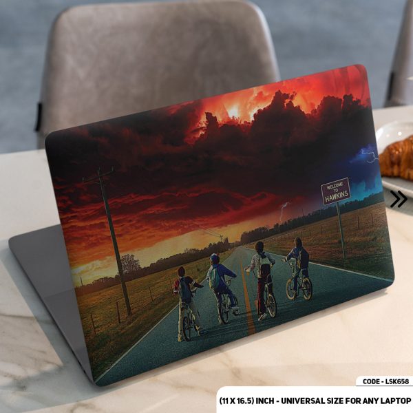 DDecorator Stranger Things Matte Finished Removable Waterproof Laptop Sticker & Laptop Skin (Including FREE Accessories) - LSKN658 - DDecorator