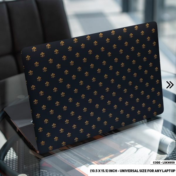 DDecorator Seamless Royal Pattern Matte Finished Removable Waterproof Laptop Sticker & Laptop Skin (Including FREE Accessories) - LSKN959 - DDecorator