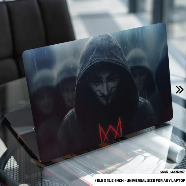 DDecorator Anonymous Boy Matte Finished Removable Waterproof Laptop Sticker & Laptop Skin (Including FREE Accessories) - LSKN2767 - DDecorator