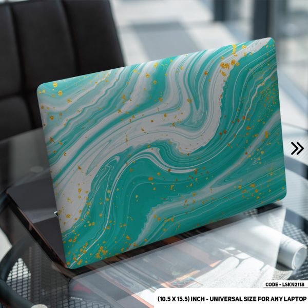 DDecorator Liquid Marble Texture Matte Finished Removable Waterproof Laptop Sticker & Laptop Skin (Including FREE Accessories) - LSKN2118 - DDecorator