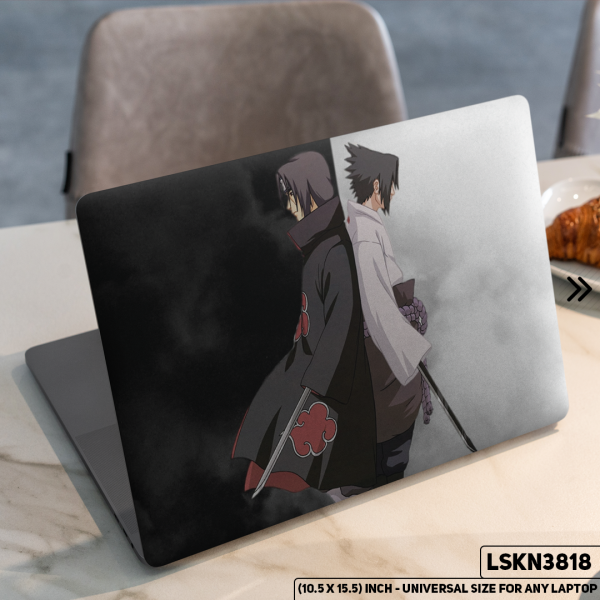 DDecorator NARUTO Anime Character Illustration Matte Finished Removable Waterproof Laptop Sticker & Laptop Skin (Including FREE Accessories) - LSKN3818 - DDecorator