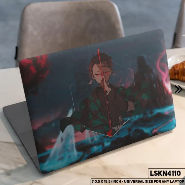 DDecorator Anime Art Digital Illustration Matte Finished Removable Waterproof Laptop Sticker & Laptop Skin (Including FREE Accessories) - LSKN4110 - DDecorator