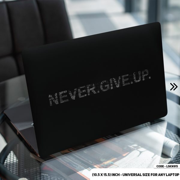 DDecorator Motivational Quote Matte Finished Removable Waterproof Laptop Sticker & Laptop Skin (Including FREE Accessories) - LSKN915 - DDecorator