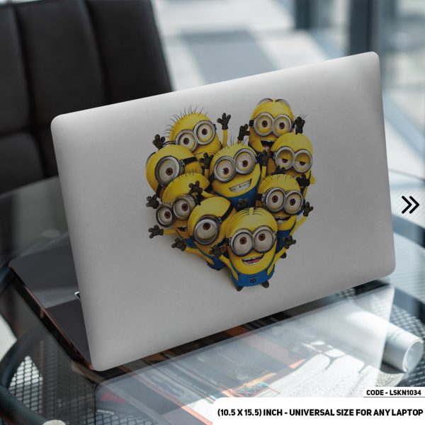 DDecorator Minions Matte Finished Removable Waterproof Laptop Sticker & Laptop Skin (Including FREE Accessories) - LSKN1034 - DDecorator