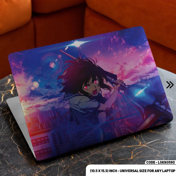 DDecorator Anime Character Illustration Matte Finished Removable Waterproof Laptop Sticker & Laptop Skin (Including FREE Accessories) - LSKN3590 - DDecorator